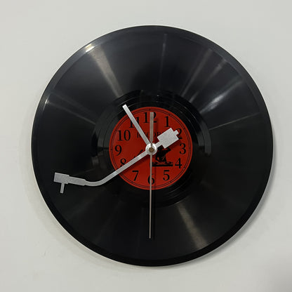 RedLabel Vinyl Wandklok – Retro Muziekdecoratie van Vintage LP