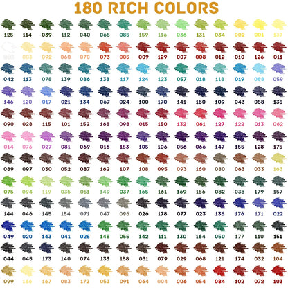 Olie-gebaseerde kleurpotlodenset – 72/180/520 stuks met zachte kern voor professioneel en creatief gebruik