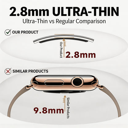 Ultradunne Smartwatch met 2,8 mm Behuizing, IPX8 Waterbestendigheid en Multifunctionele Gezondheidsfuncties