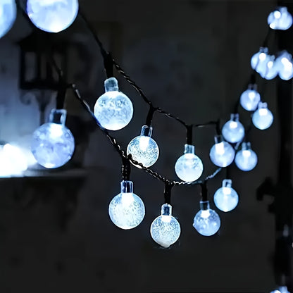Zonne LED Bubbel- en Striplamp met 8 Lichtmodi voor Buiten