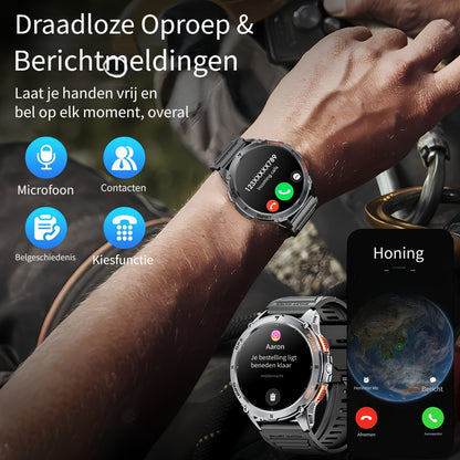 Outdoor smartwatch met GPS en AMOLED display