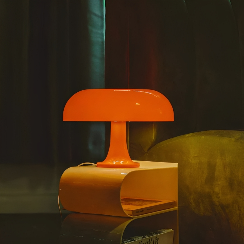 Retro Tafellamp Met Paddenstoelvorm En Instelbare LED Verlichting