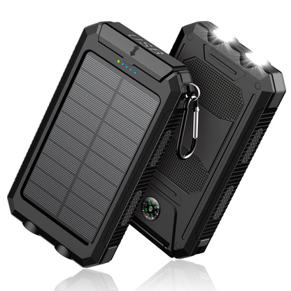 Solar Powerbank 8000mAh – Draagbare Noodstroom voor Outdoor en Reizen