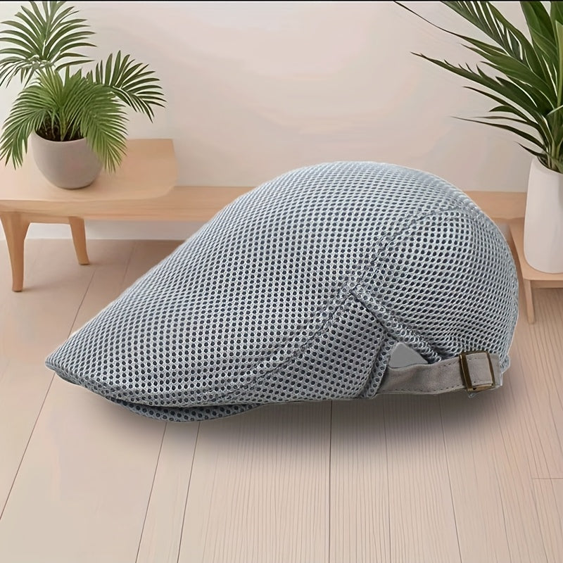 Modieuze Ademende Mesh Newsboy Cap