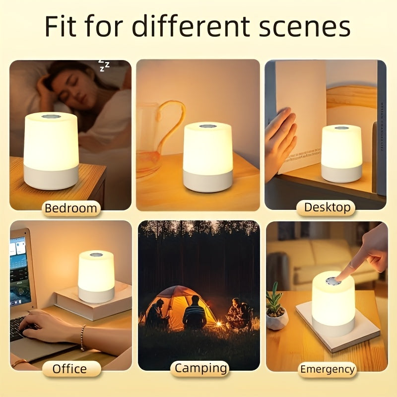 Draadloos LED Touch Nachtlampje met Dimbare Helderheid