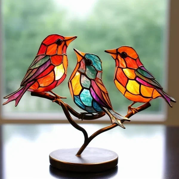Decoratieve Glazen Vogelbeeldjes Voor Moderne En Luxe Interieurs