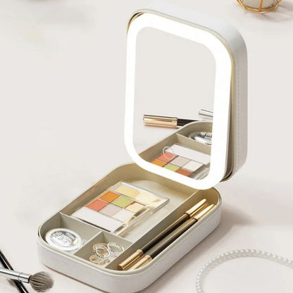 Cosmetische Opbergkoffer Met Led‑Spiegel