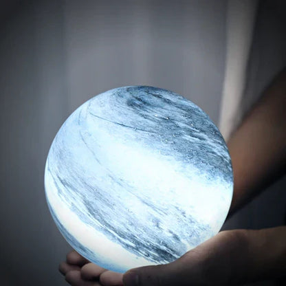 Ronde Tafellamp Met Swirlpatroon En Instelbare Lichtkleuren