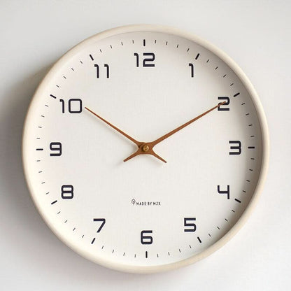 Scandinavische Houten Wandklok Met Stil Uurwerk