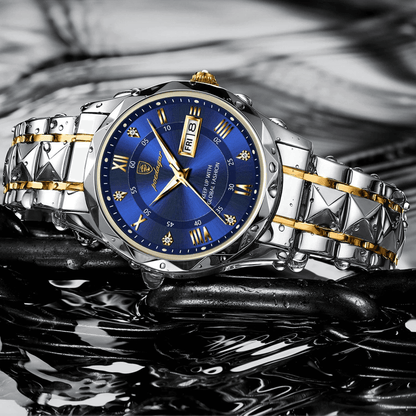 Herenhorloge Lichtgevend met Roestvrij Staal en Quartz Tijdmechanisme