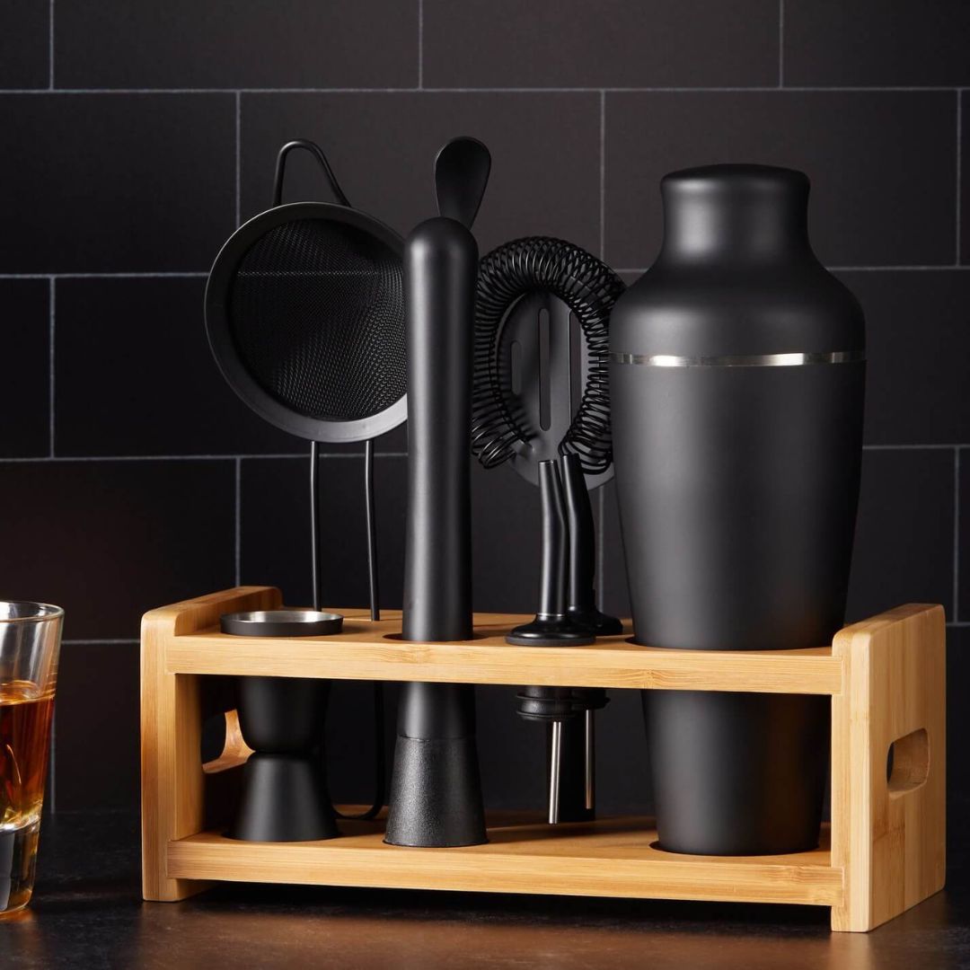 Complete RVS Cocktailset Met Professionele Baraccessoires Voor Thuisgebruik