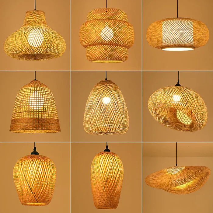 Handgemaakte Rotan Hanglamp Voor Natuurlijke Sfeer In Huis