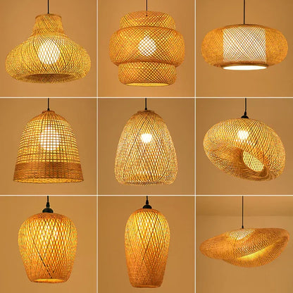 Handgemaakte Rotan Hanglamp Voor Natuurlijke Sfeer In Huis