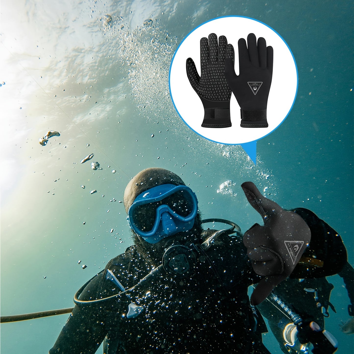 3mm Thermische en Slijtvaste Duikhandschoenen van Neopreen voor Wateractiviteiten