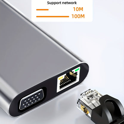 UltraLink 11-in-1 USB-C Hub – Maximale Connectiviteit met 4K, Audio & Ethernet