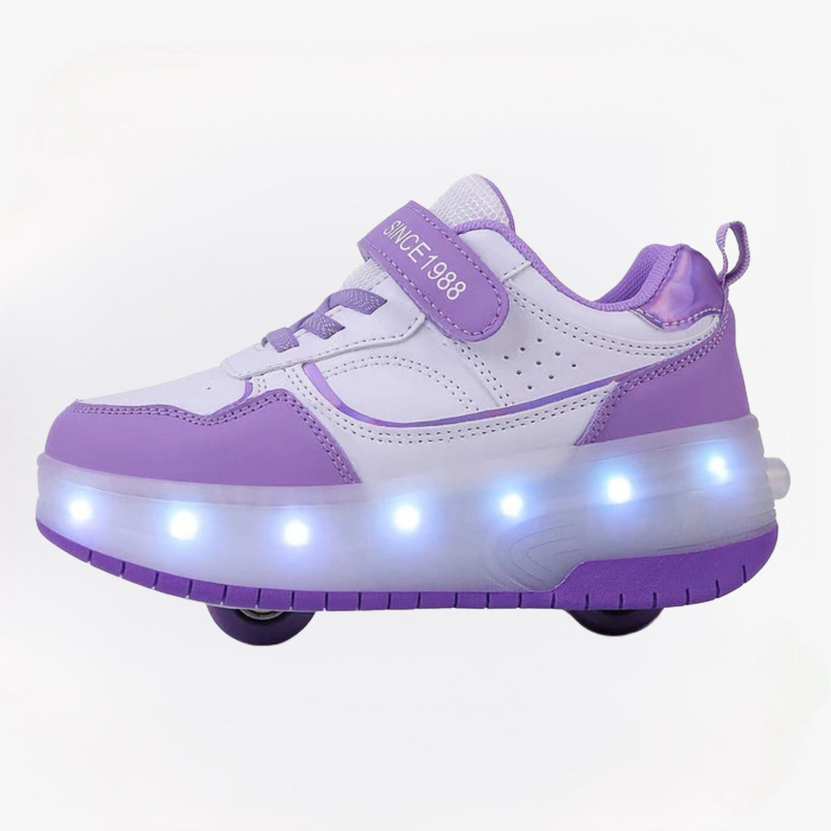 Kindersneakers Met LED Verlichting En Uitneembare Wieltjes