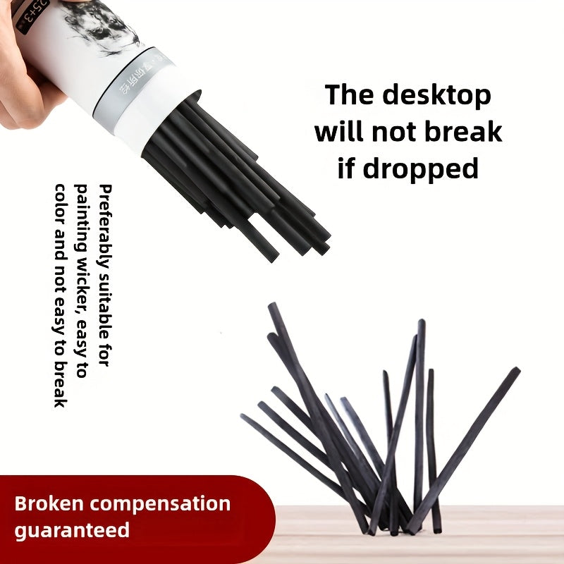 28-delige Houtskool Teken Set – Ergonomisch & Geschikt voor Gedetailleerd Tekenen