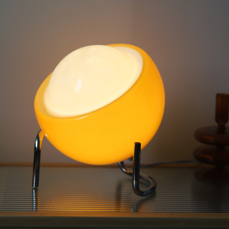 Glazen Tafellamp in Retro Bauhaus Stijl