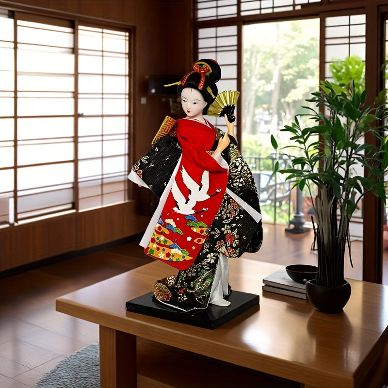 SamuraiSpirit Sculptuur – Handgemaakte Japanse Resin Figuur met Traditionele Pantsering