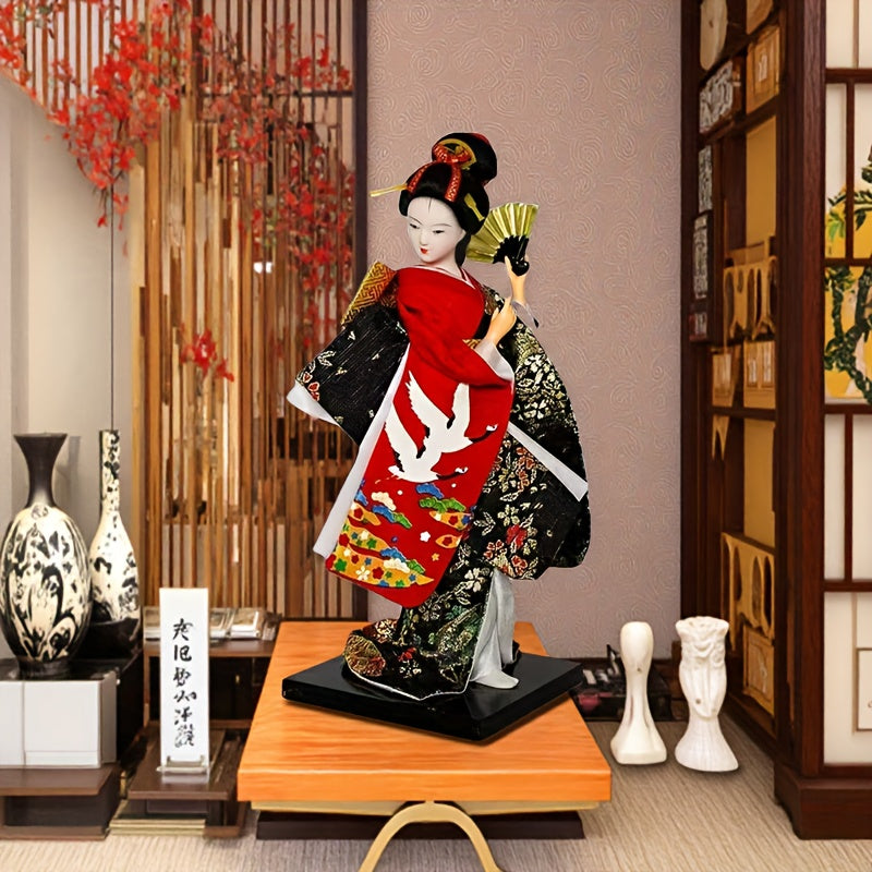 SamuraiSpirit Sculptuur – Handgemaakte Japanse Resin Figuur met Traditionele Pantsering