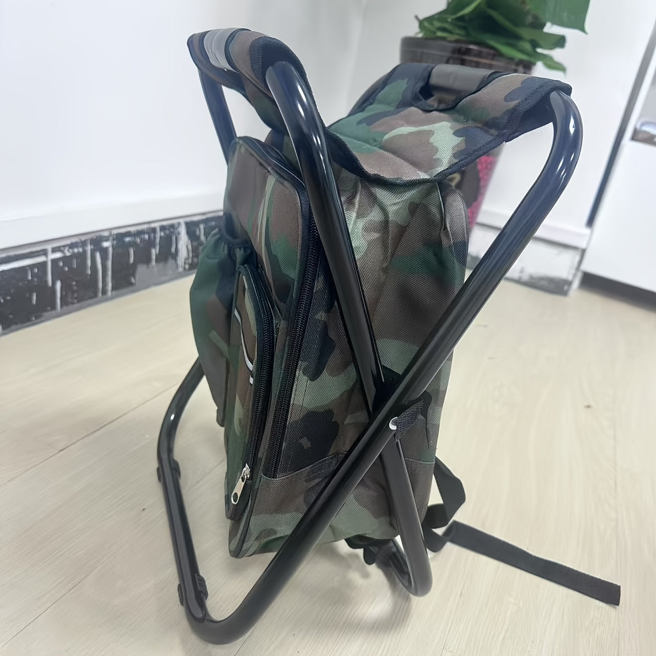 Opvouwbare Campingstoel met Koeltas – Rugzakmodel