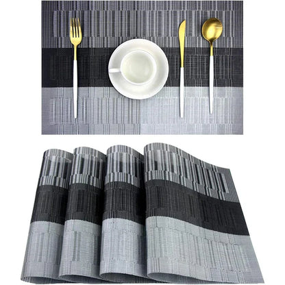 Wasbare Placemats Met Geweven Ontwerp En Hittebestendige Constructie