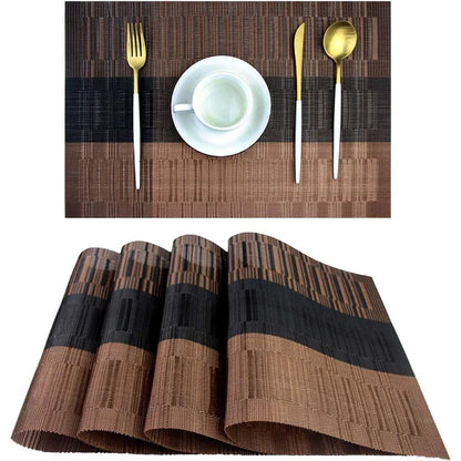 Wasbare Placemats Met Geweven Ontwerp En Hittebestendige Constructie