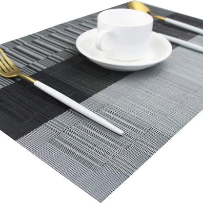 Wasbare Placemats Met Geweven Ontwerp En Hittebestendige Constructie