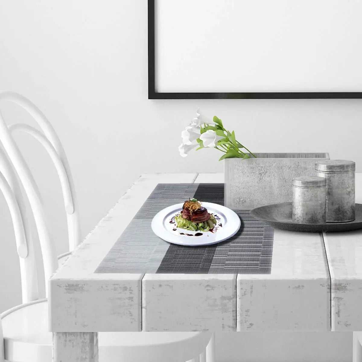 Wasbare Placemats Met Geweven Ontwerp En Hittebestendige Constructie