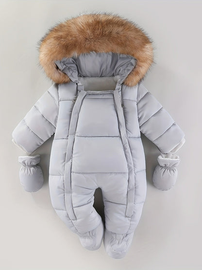 Baby Winteroverall Met Capuchon En Warme Voering