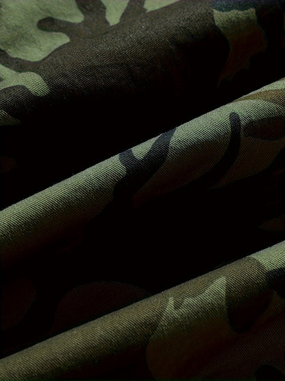 Heren Militair Camouflage Shirt – 100% Katoen met Borstzakken