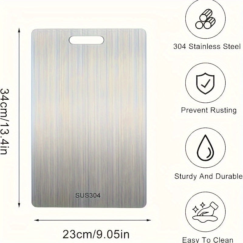 Premium titanium snijplank – Dubbelzijdig, hygiënisch & duurzaam