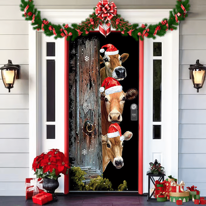 Deurdecoratie Voor Kerst En Halloween Met Eenvoudige Bevestiging
