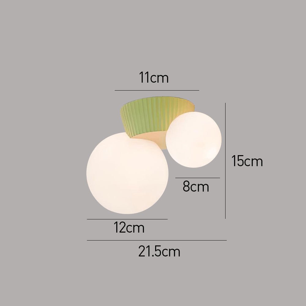 Speelse Plafondlamp Met Dubbele Lichtbollen En Zachte Verlichting