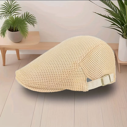Modieuze Ademende Mesh Newsboy Cap