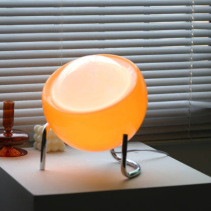 Glazen Tafellamp in Retro Bauhaus Stijl