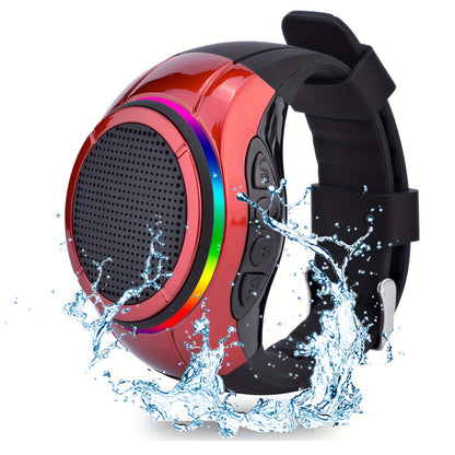Draagbare Draadloze Speaker Horloge – Clip-on Mini Speaker met Microfoon, MP3, TWS & RGB