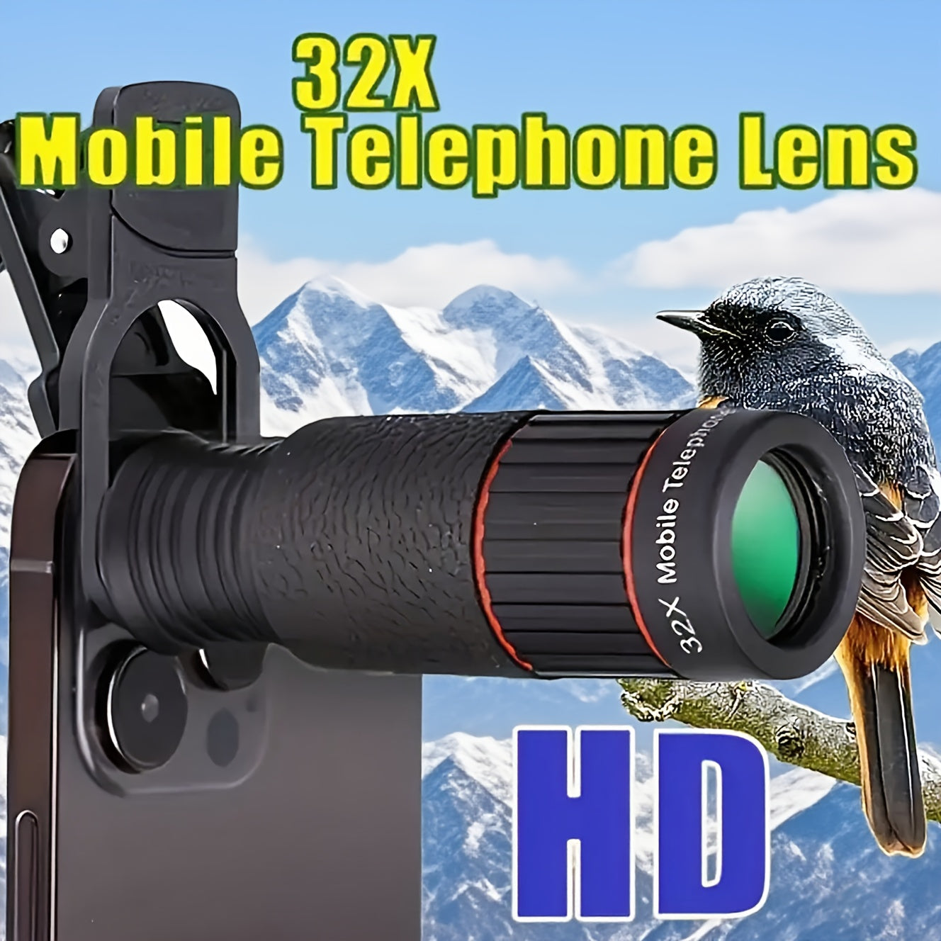 32x Zoom Telefoonlens voor Outdoor Avonturen