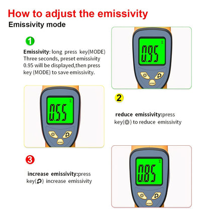 ThermoScan Pro – Infrarood Temperatuurpistool voor Koken, Grillen en Technisch Gebruik