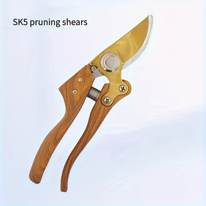 Ergonomische SK5 tuinschaar met houtnerf handgrepen