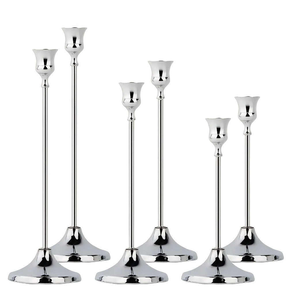 Goudlicht Vintage Kaarsenhouderset – Tijdloze Sfeer voor Elk Feestmoment