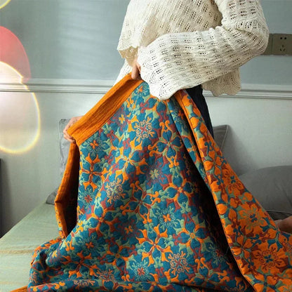 Zeslaags Quilt Van Polyester Met Zacht Comfort En Fris Patroon