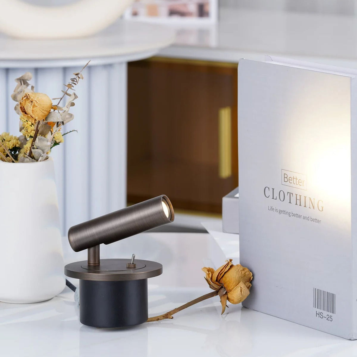 Wandleeslamp Met Cilindervorm En Zachte LED Verlichting