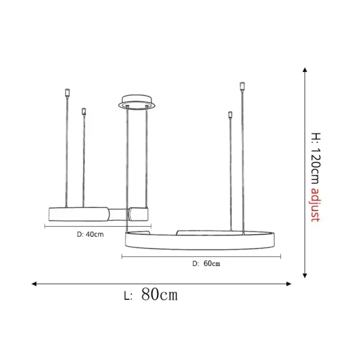 Moderne Ringvormige Hanglamp Met Geïntegreerde LED-Verlichting