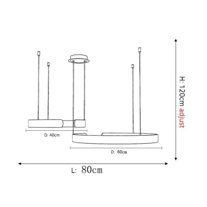 Moderne Ringvormige Hanglamp Met Geïntegreerde LED-Verlichting