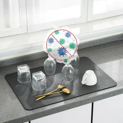 Waterabsorberende Afdruipmat met Antislip Onderkant