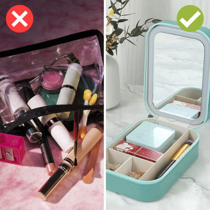Cosmetische Opbergkoffer Met Led‑Spiegel