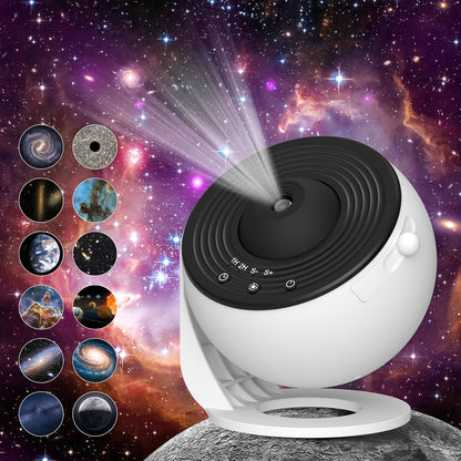 Galaxy Projectielamp – 360° Sterrenhemel Nachtlicht met Filmdiscs voor Kamerdecoratie