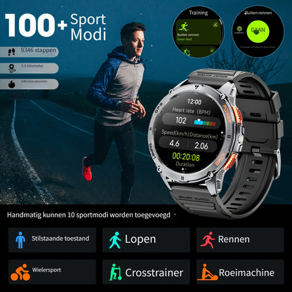Outdoor smartwatch met GPS en AMOLED display