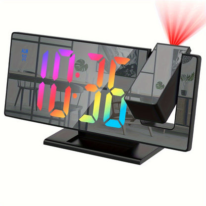 MirrorBeam Projectiewekker – Slimme Tijdweergave met Spiegel en Lichtshow